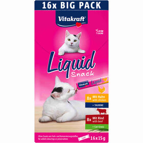 Snack para Gato L&iacute;quido Frango e Vaca Vitakraft