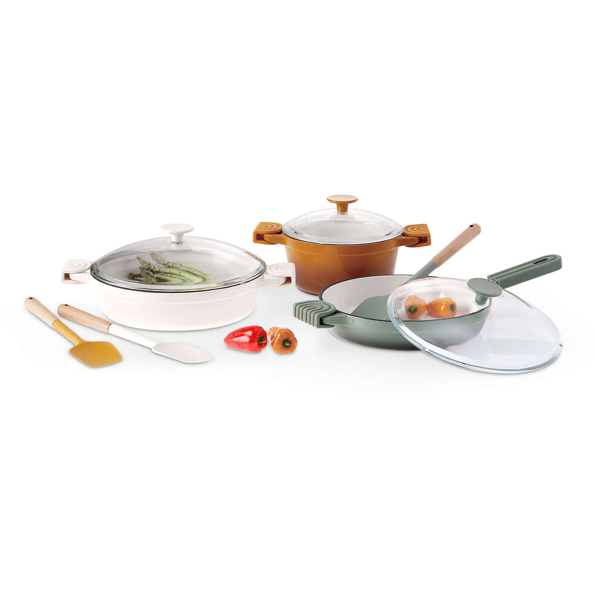 Frigideira Antiaderente Ferro Fundido com Tampa