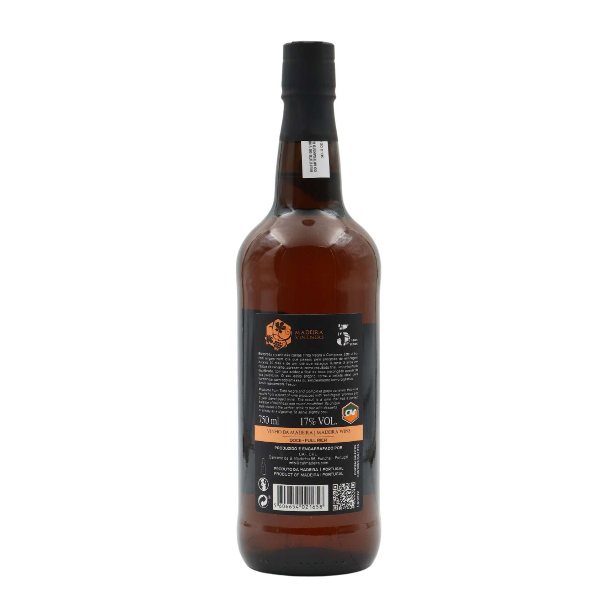Vinho da Madeira Vintners 5 anos Doce