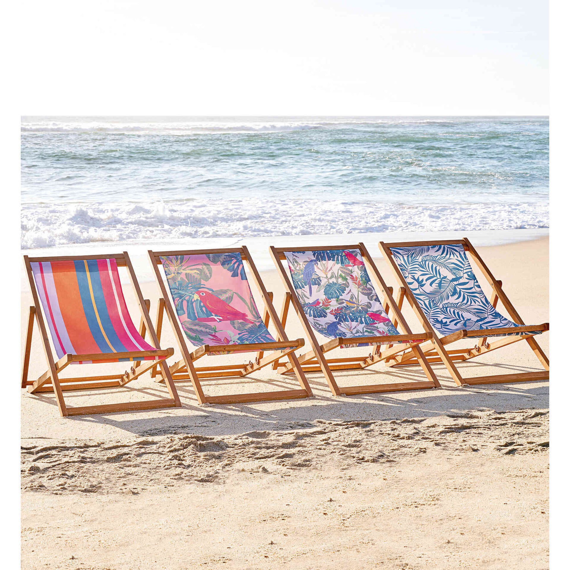 Cadeira Relax Tropical Rosa Boho