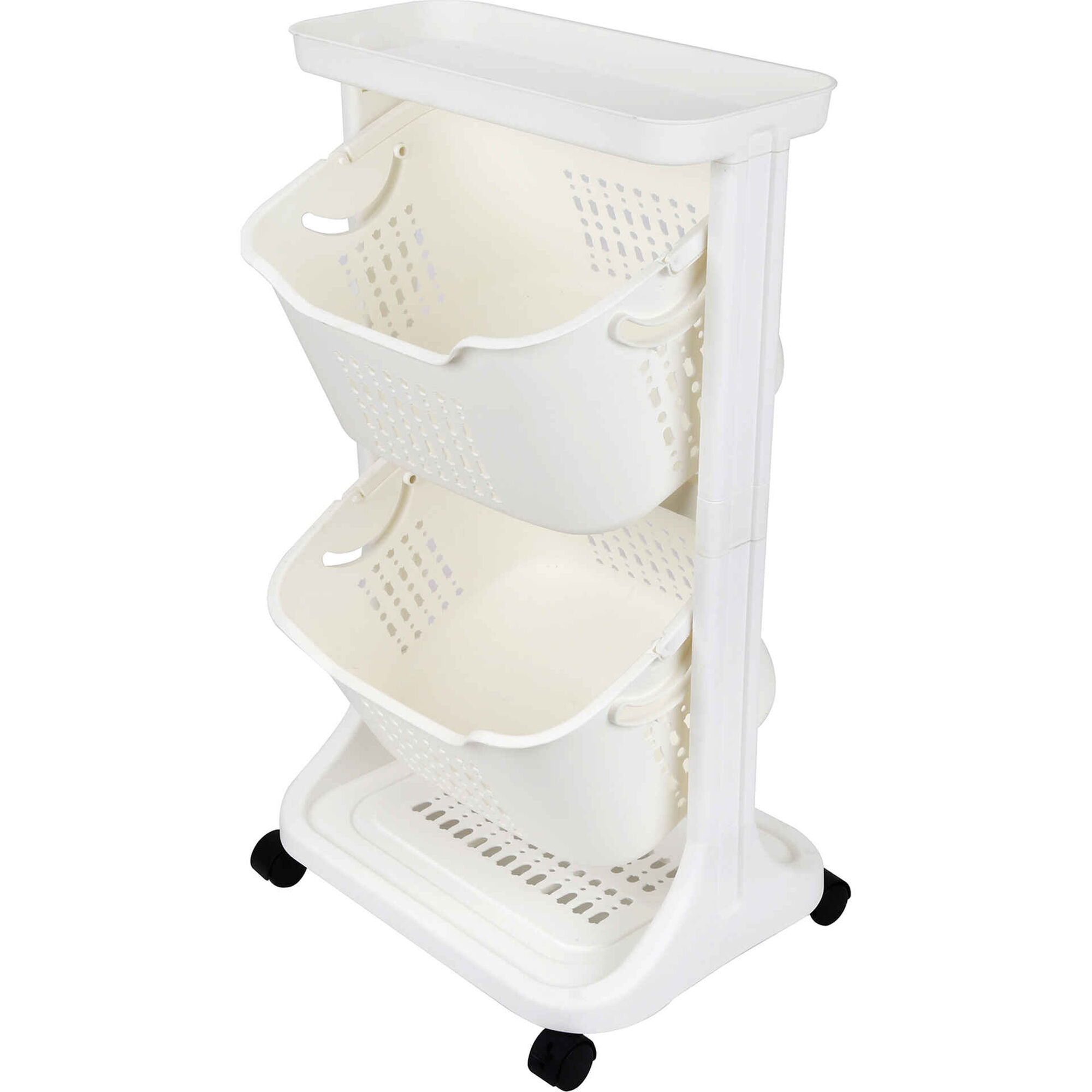 Carrinho de Arruma&ccedil;&atilde;o 2 N&iacute;veis Bazar&atilde;o