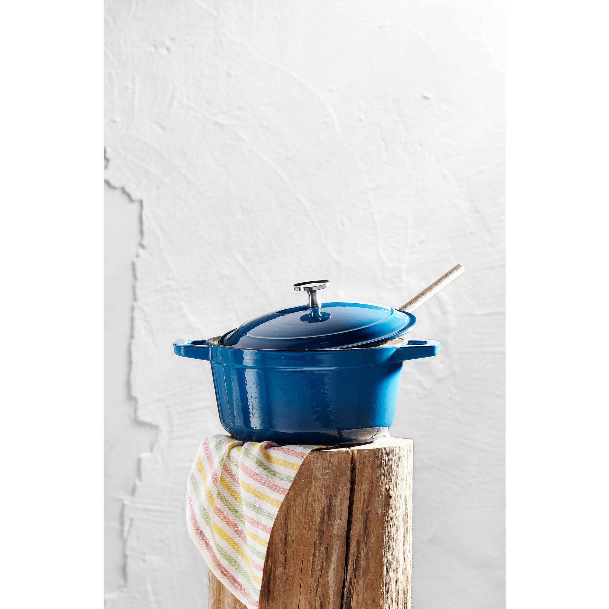 Ca&ccedil;arola Ferro Fundido 20cm Azul Kasa