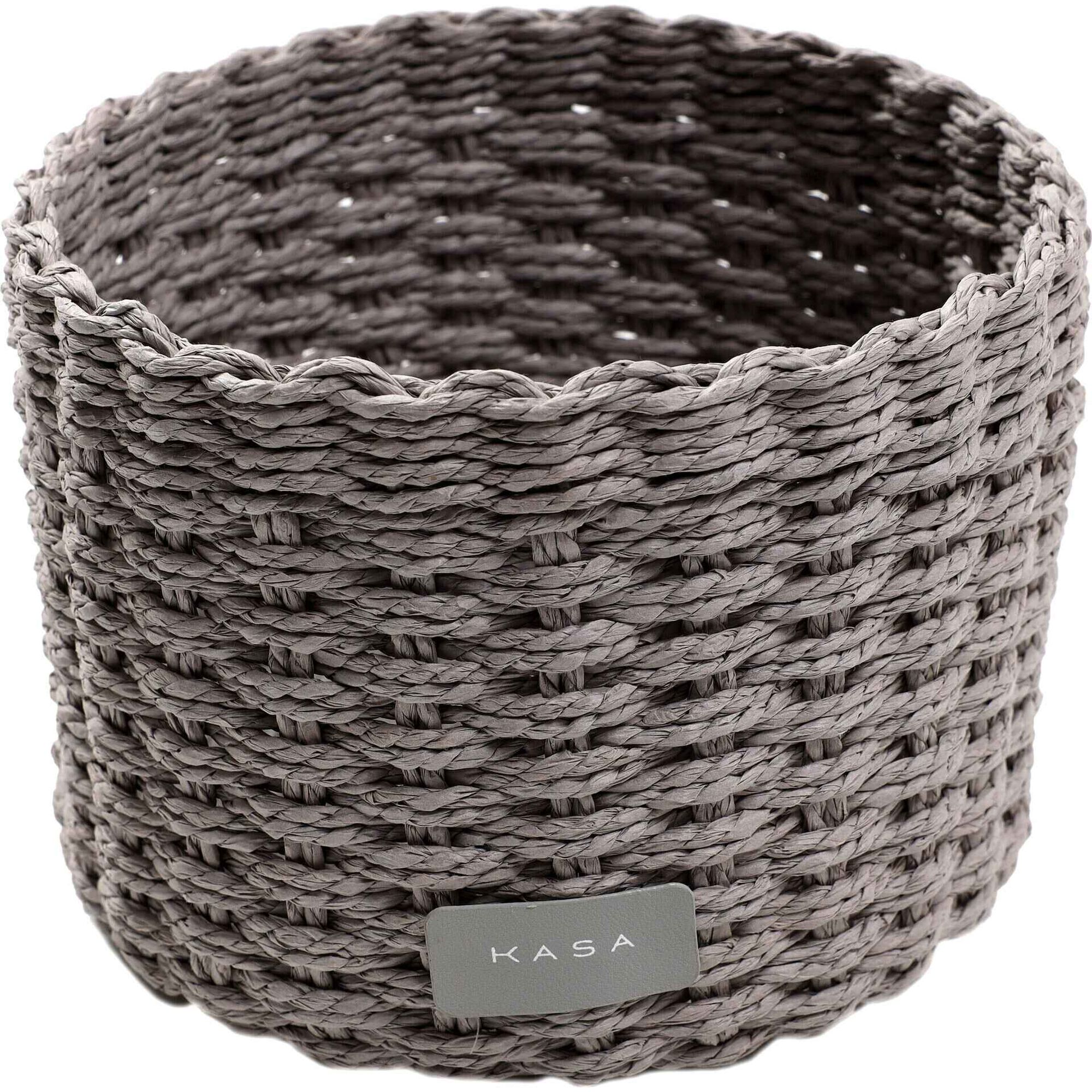 Cesto WC Redondo Cinza Claro