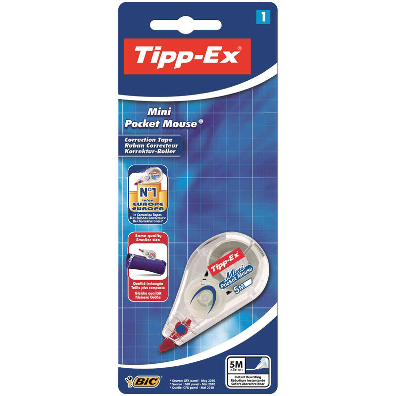 Fita Corretora Mini 5mm x 5m Tipp-Ex