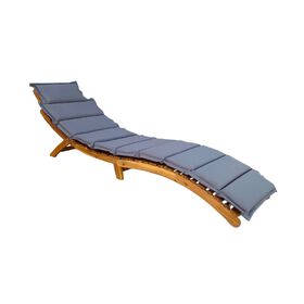 Espregui&ccedil;adeira de Madeira Ac&aacute;cia com Coxim Bali