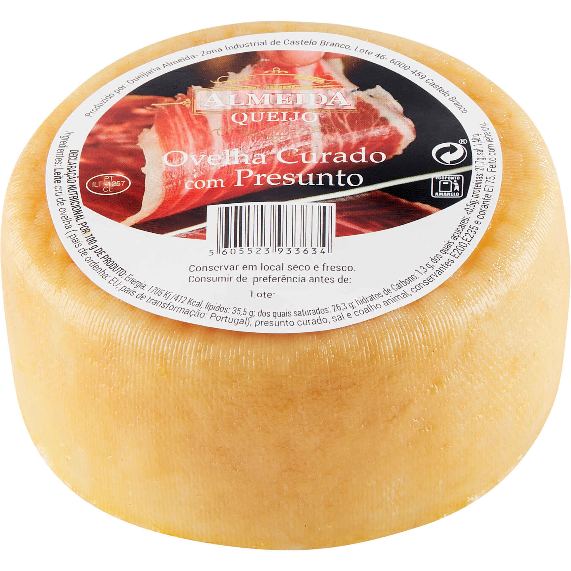 Queijo de Ovelha Curado com Presunto Queijaria Almeida