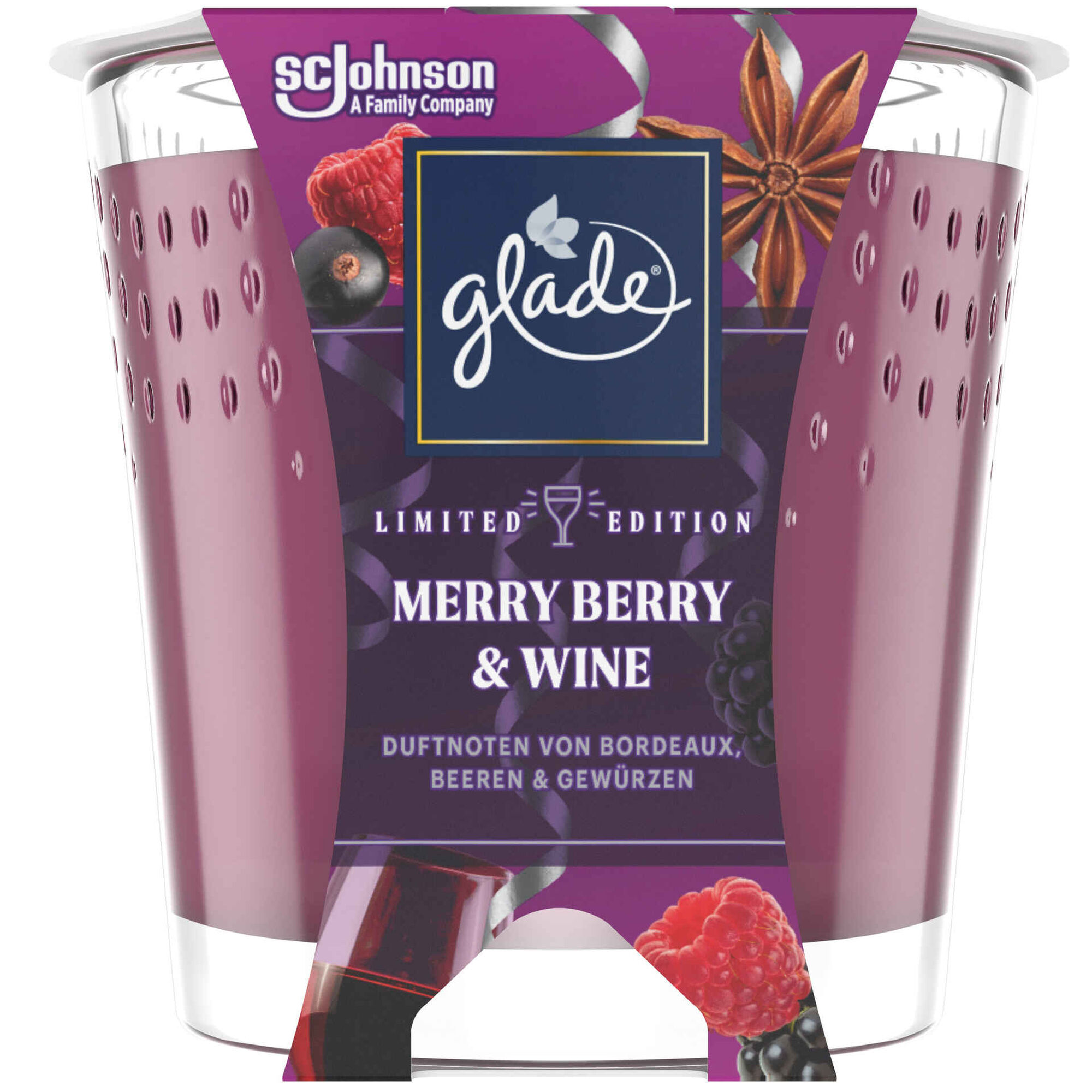 Ambientador Vela Merry Berry & Wine Edição Limitada