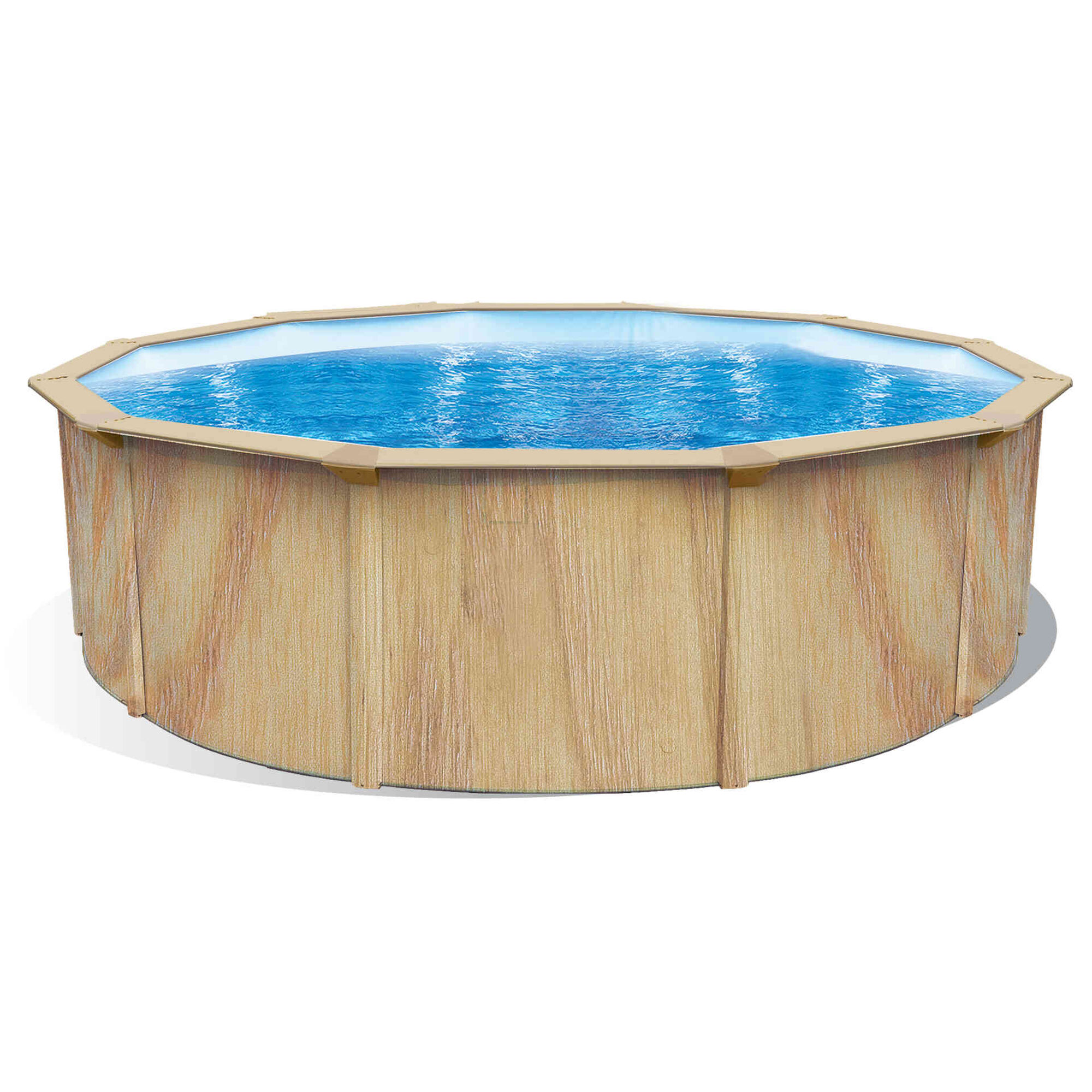 Piscina Imitação Madeira Aço 460x120 cm Piscina Imitação Madeira Aço 460x120 cm