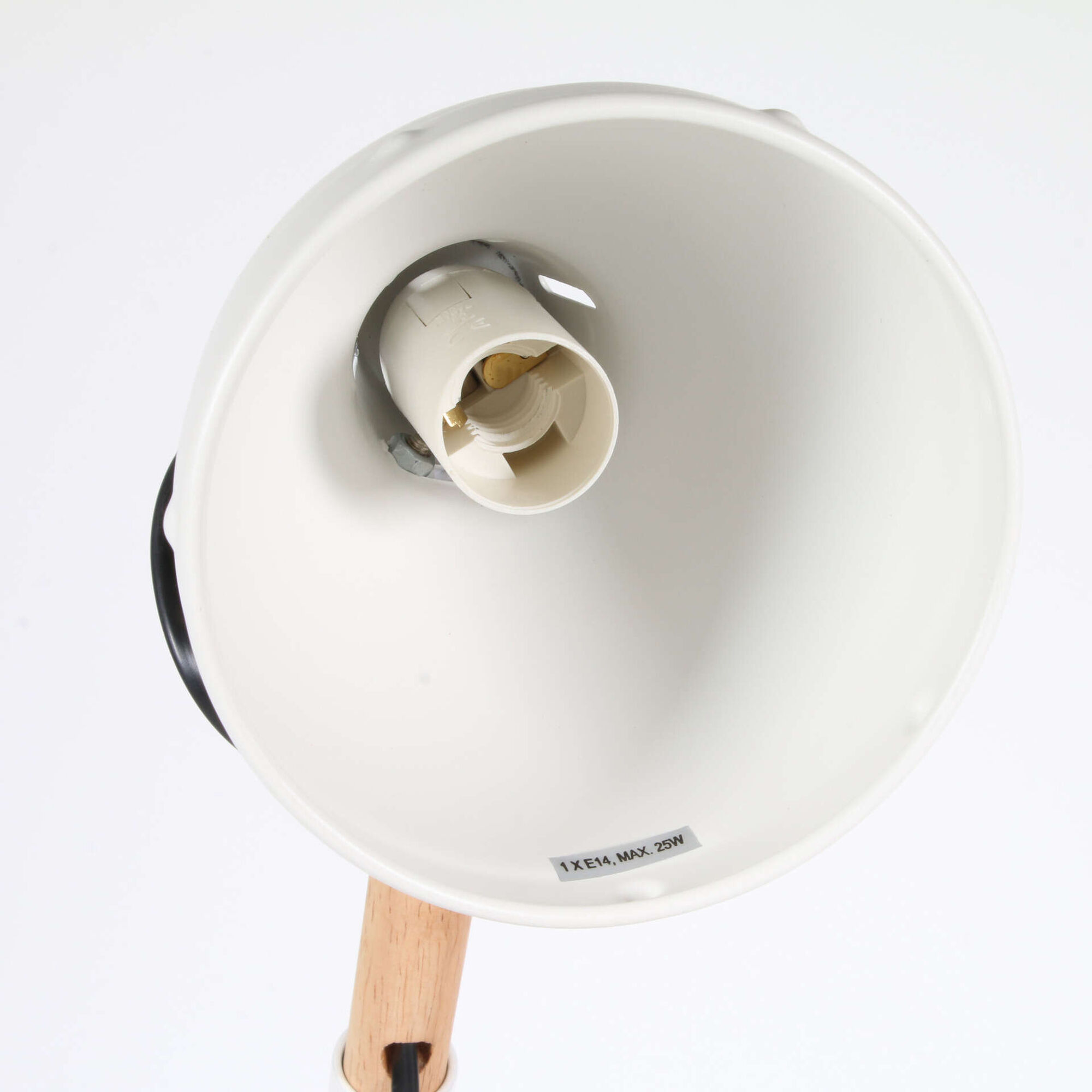 Candeeiro de Mesa Metal Preto 