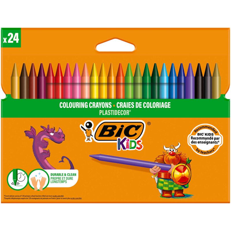 Lápis de Cera Kids Plastidecor Bic