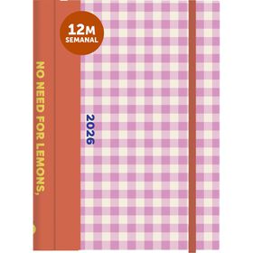 Agenda A5 2026 Espiral 12 Meses (v&aacute;rias cores)