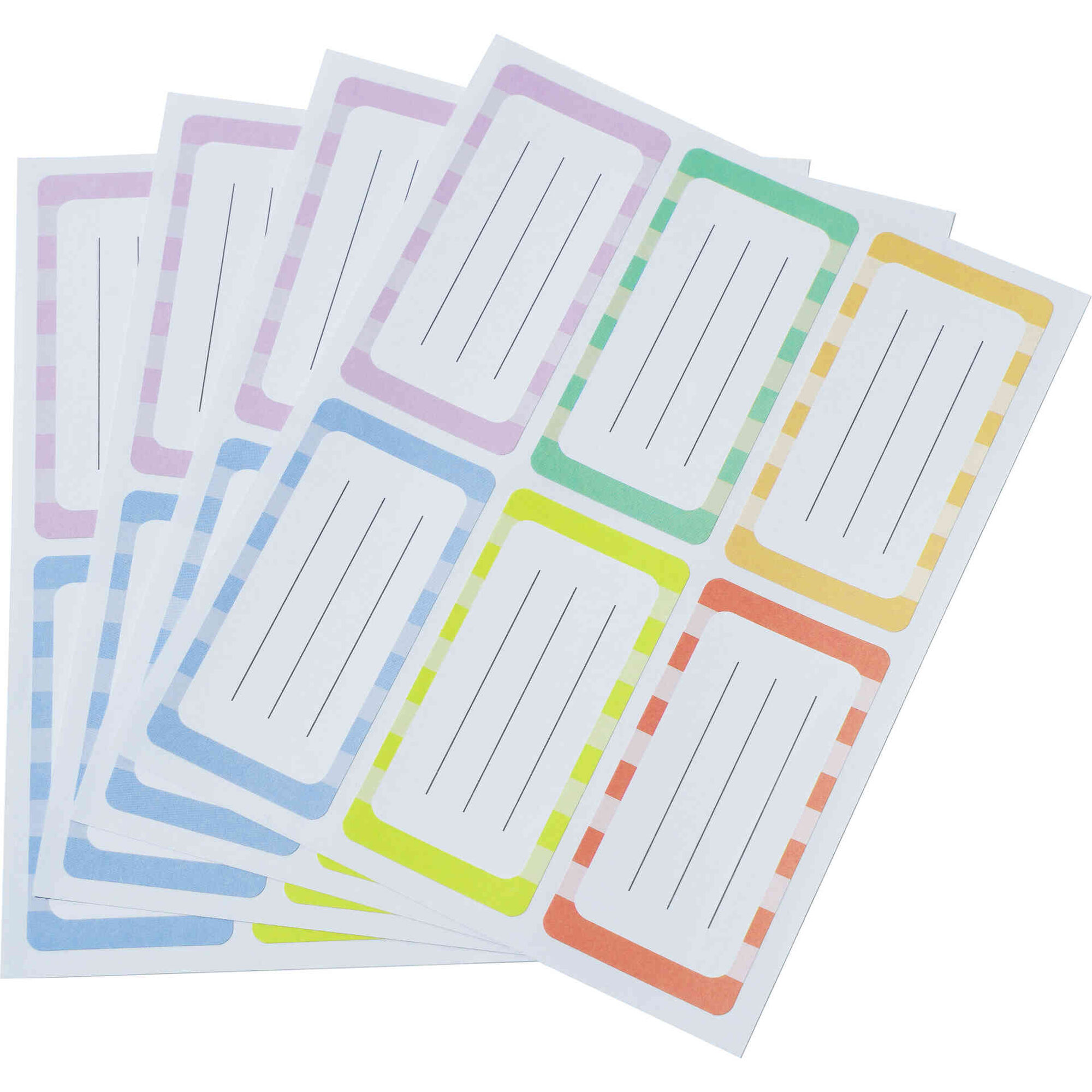 Conjunto 24 Etiquetas Adesivas Escolares 34x75mm Note!
