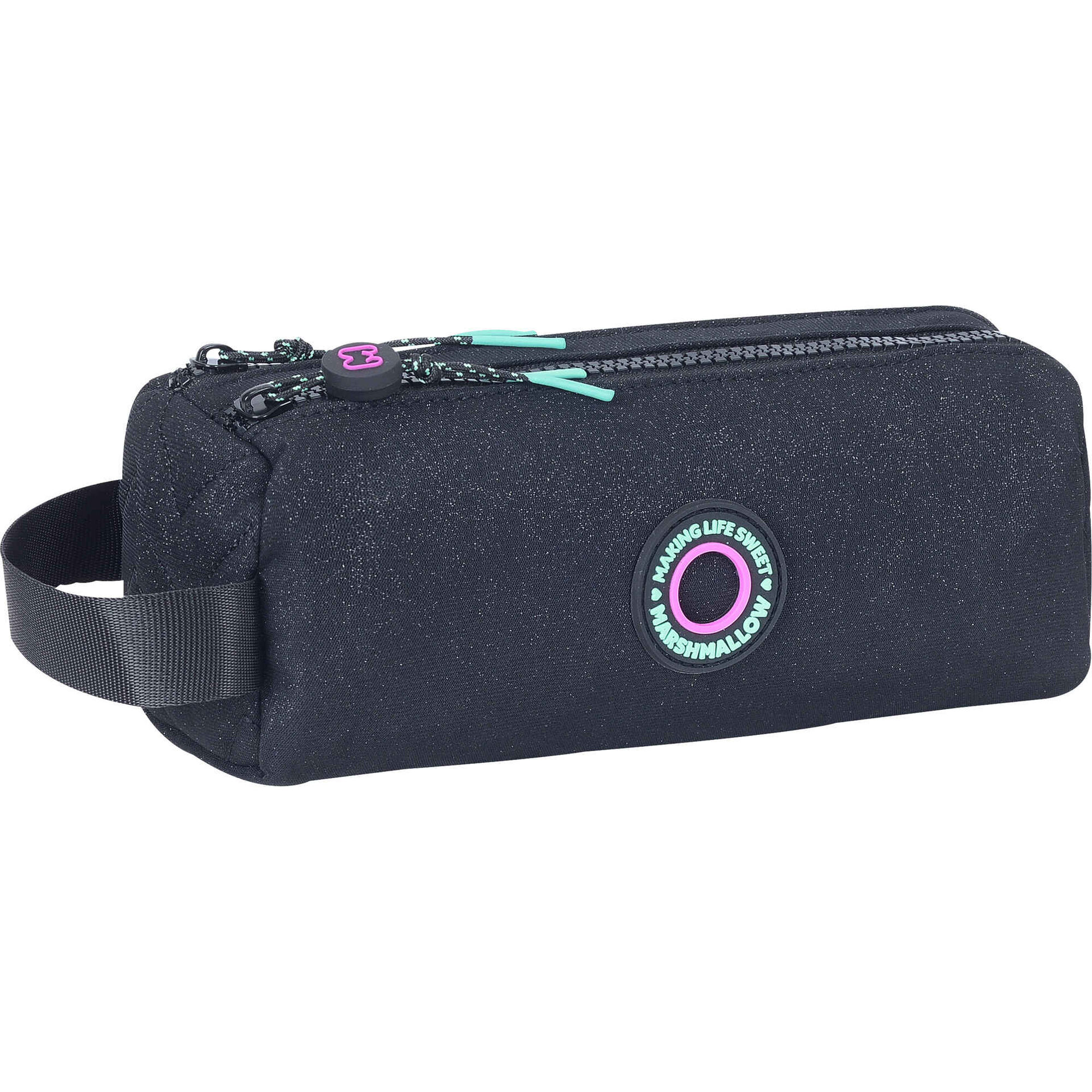 Estojo Duplo Preto Nighty Marshmallow
