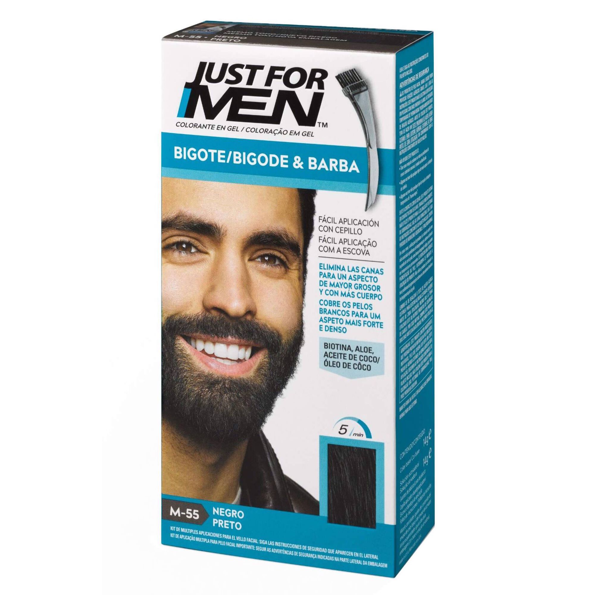 Coloração Temporária para Barba Preto