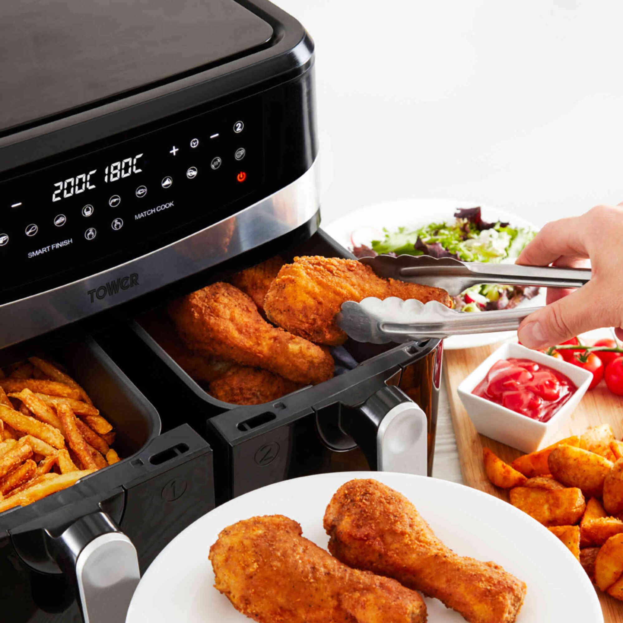 Fritadeira sem &Oacute;leo Dupla 4,5L e 4,5L Bazar&atilde;o