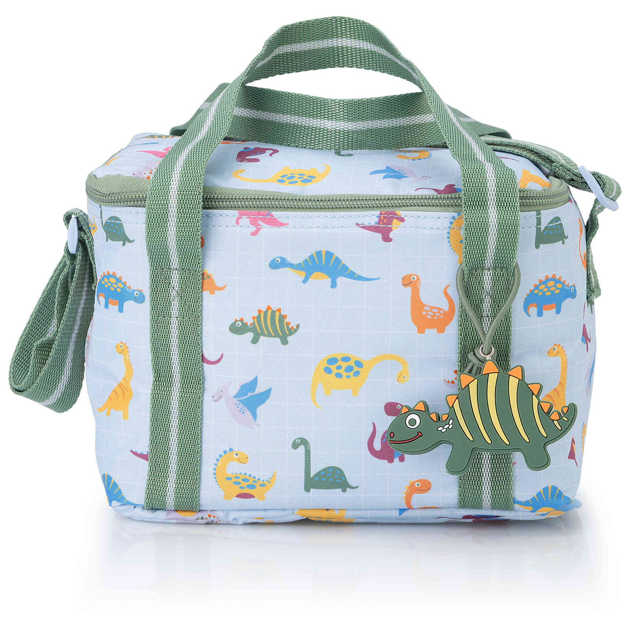 Lancheira Baby Dino Azul e Verde 5L