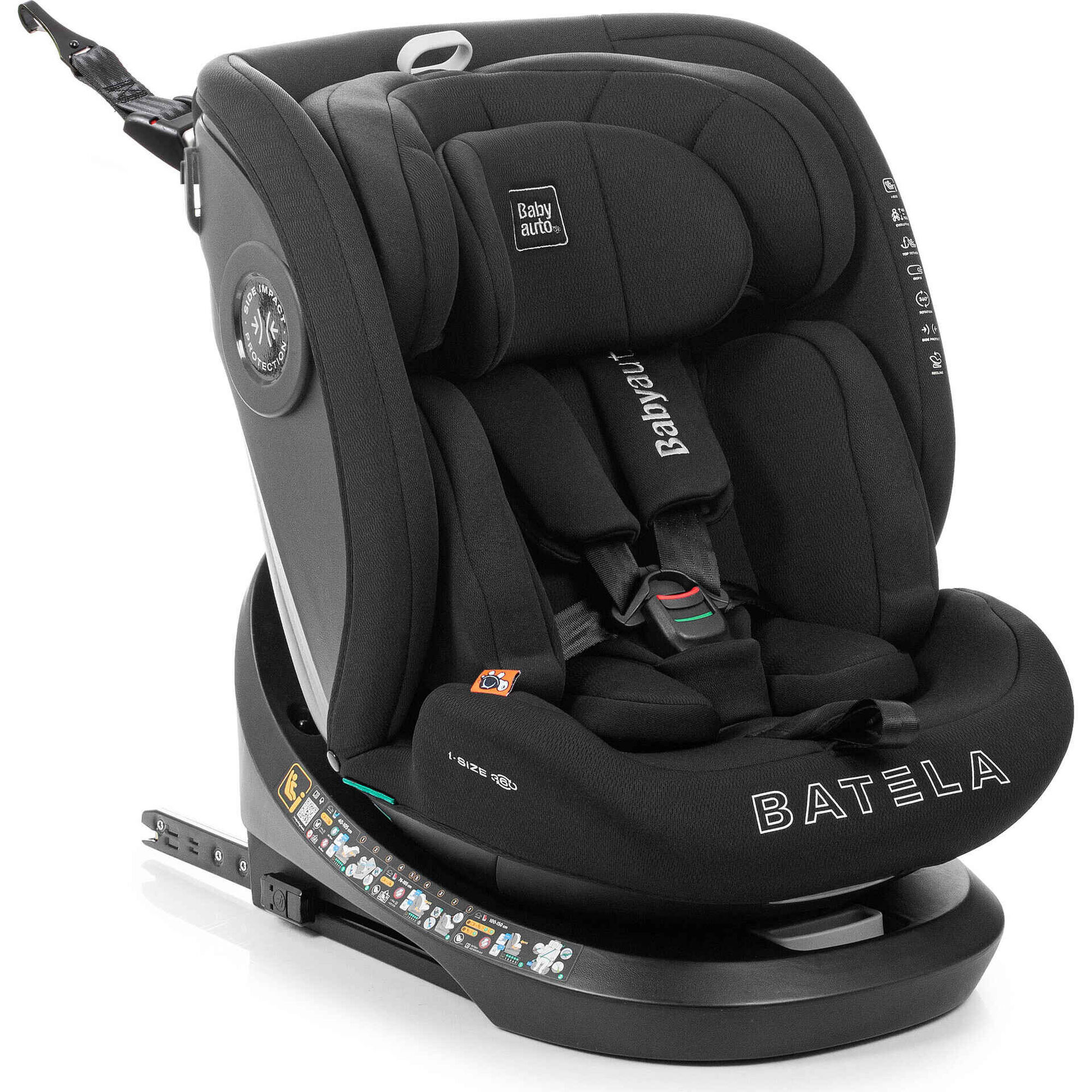 Cadeira Auto I-Size 40-150 Batela Preta Babyauto