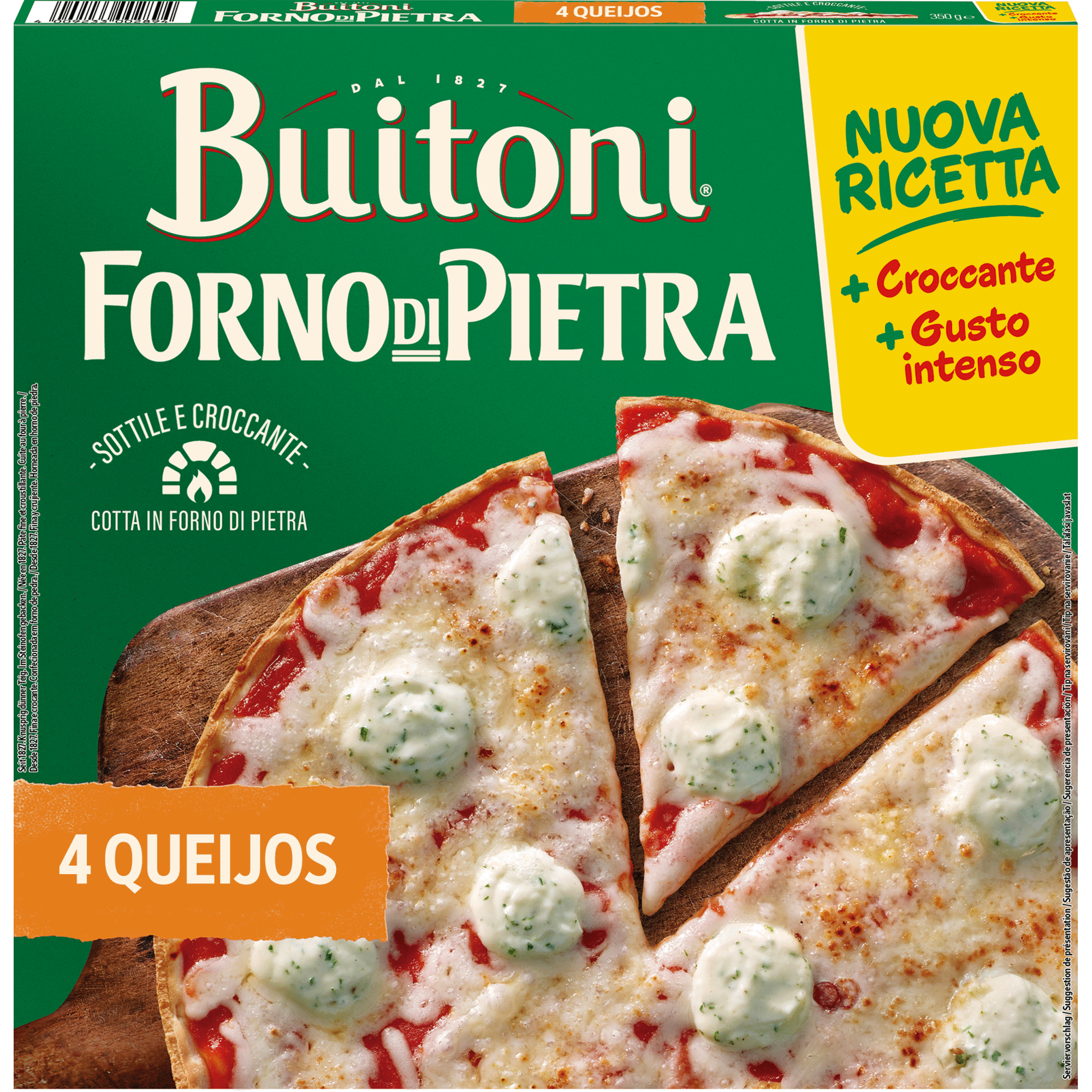 Pizza Forno Di Pietra de 4 Queijos Pizza Forno Di Pietra de 4 Queijos