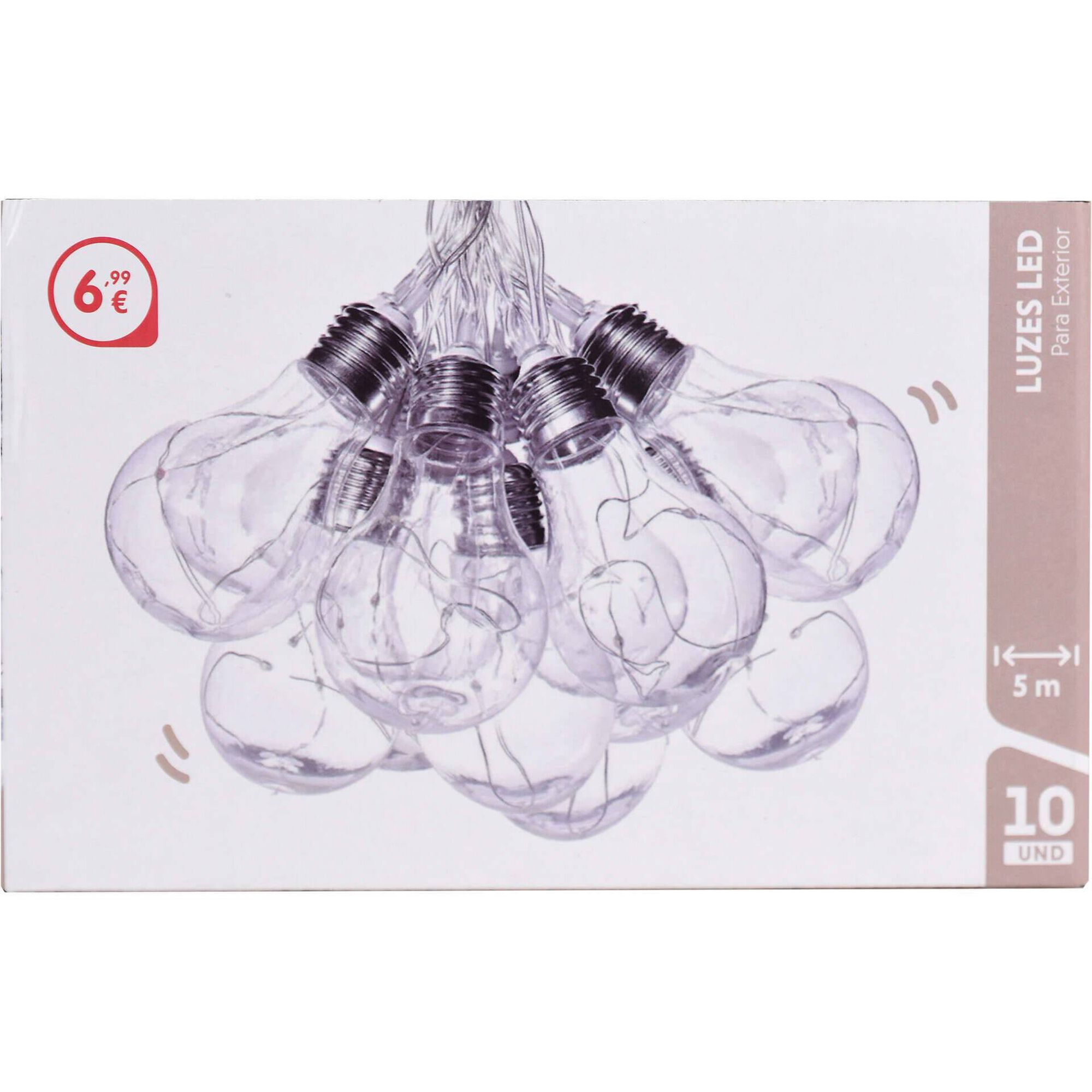 Conjunto de 10 Luzes para Exterior Led Bazar&atilde;o