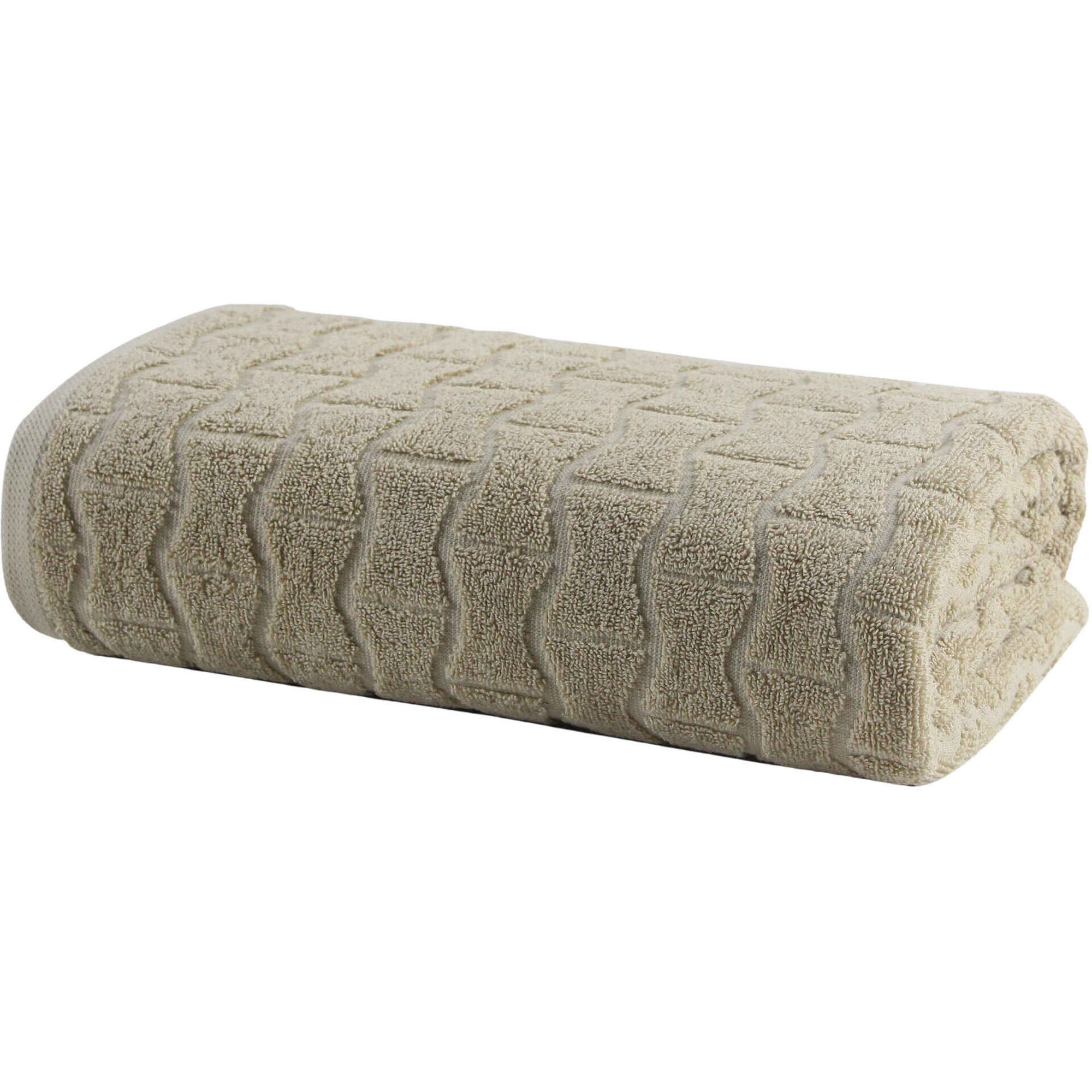 Toalha Jacquard Bege Kasa