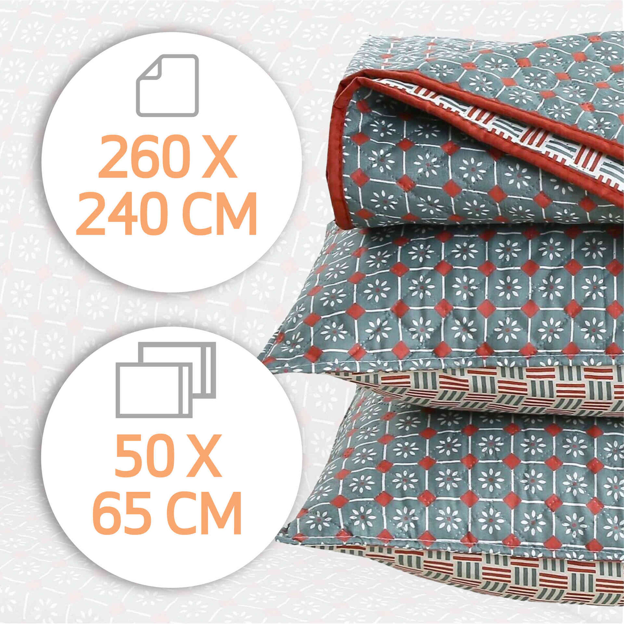 Colcha Decorativa 160x220cm Kasa