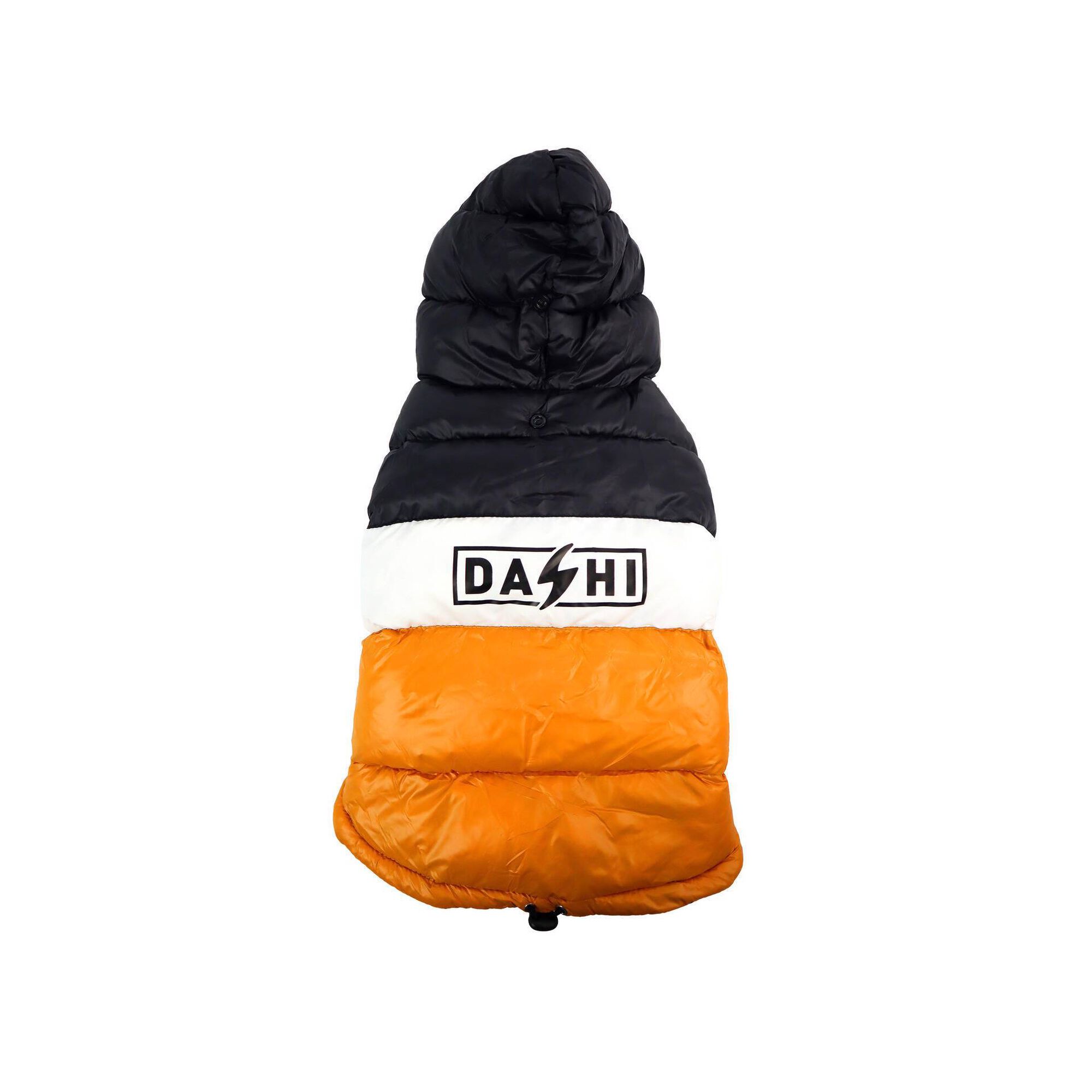 Anorak para C&atilde;o Stripes Laranja e Preto XS Dashi