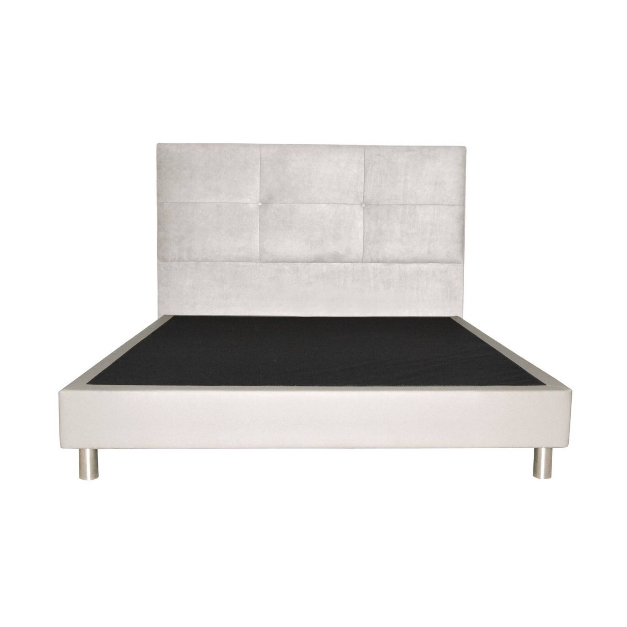 Cama Estofada 160x200 Branca Luxe Cama Estofada 160x200 Branca Luxe