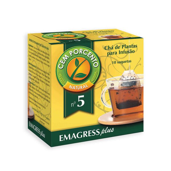 Infusão Nº5 Emagress Plus Saquetas Cem Porcento