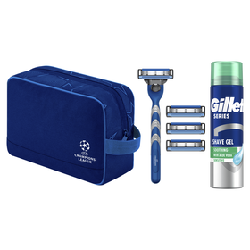 Coffret  Máquina de Barbear Mach3 UEFA + Oferta Bolsa Coffret  Máquina de Barbear Mach3 UEFA + Oferta Bolsa