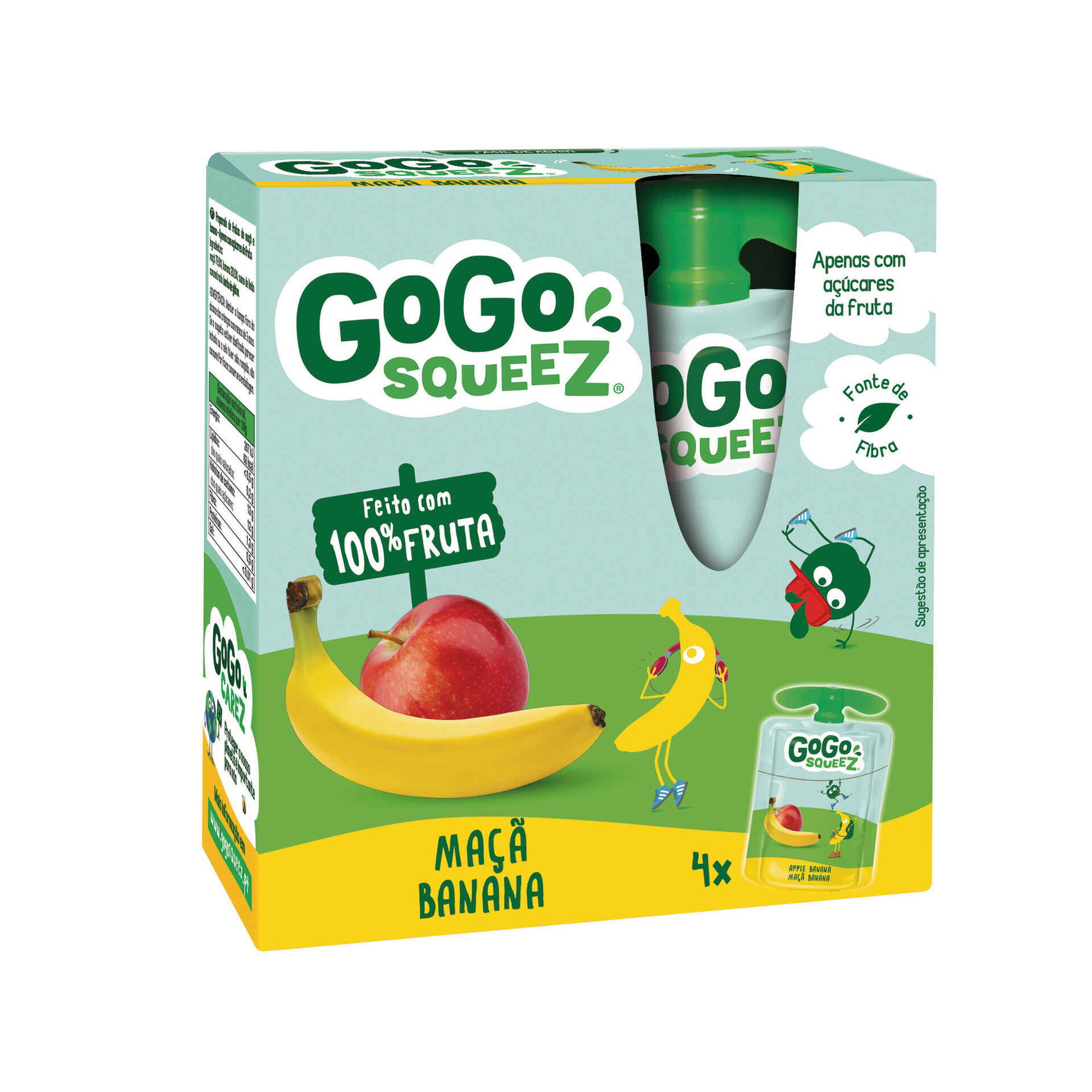 Conjunto de Saquetas de Fruta Maçã e Banana Conjunto de Saquetas de Fruta Maçã e Banana