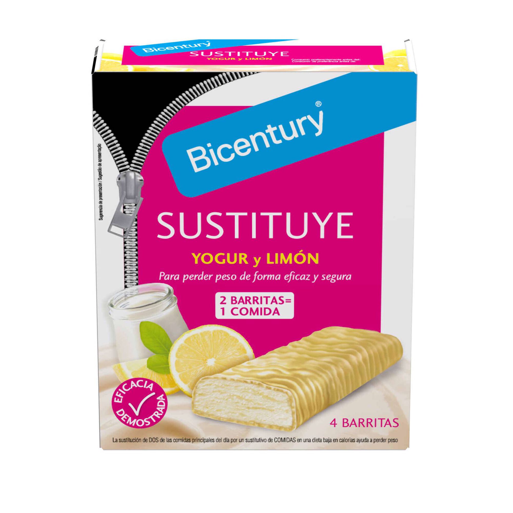 Barras Substitutas Refei&ccedil;&atilde;o Iogurte de Lim&atilde;o Bicentury