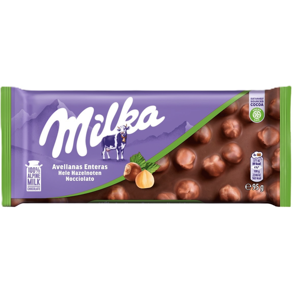 Tablete de Chocolate de Leite com Avelãs Milka