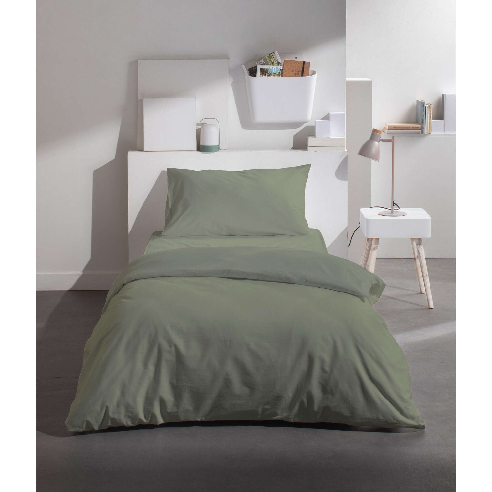 Conjunto Capa Edredão Algodão Verde