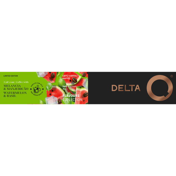 Cápsulas de Café com Melancia e Manjericão Delta Q