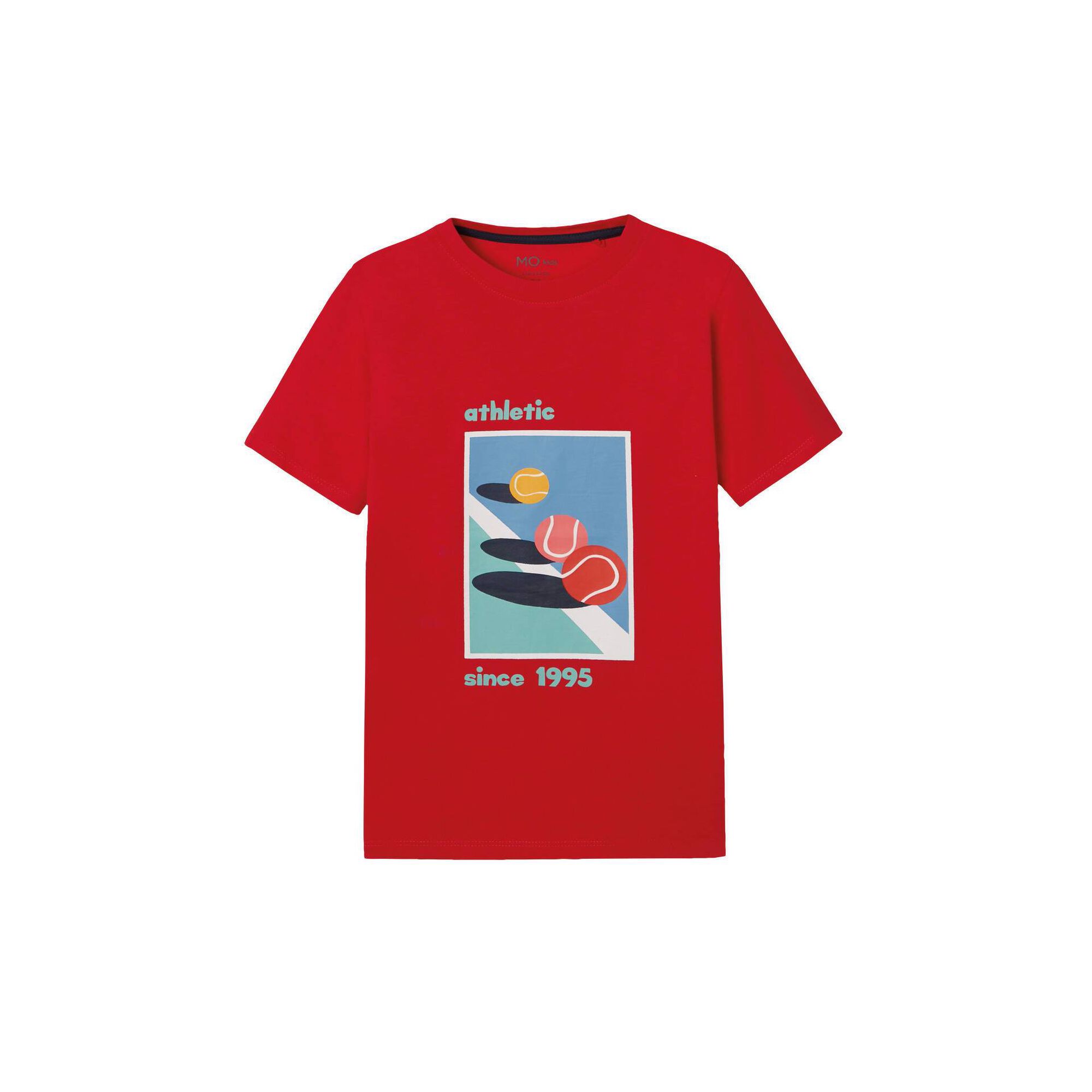 T-shirt 'Athletic 1995' Algodão Vermelho 13 - 14 Anos Menino