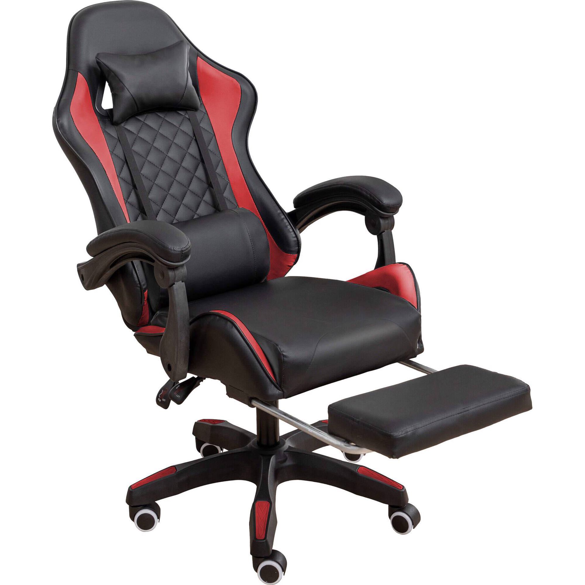 Cadeira Estofada Gaming Vermelha Kasa