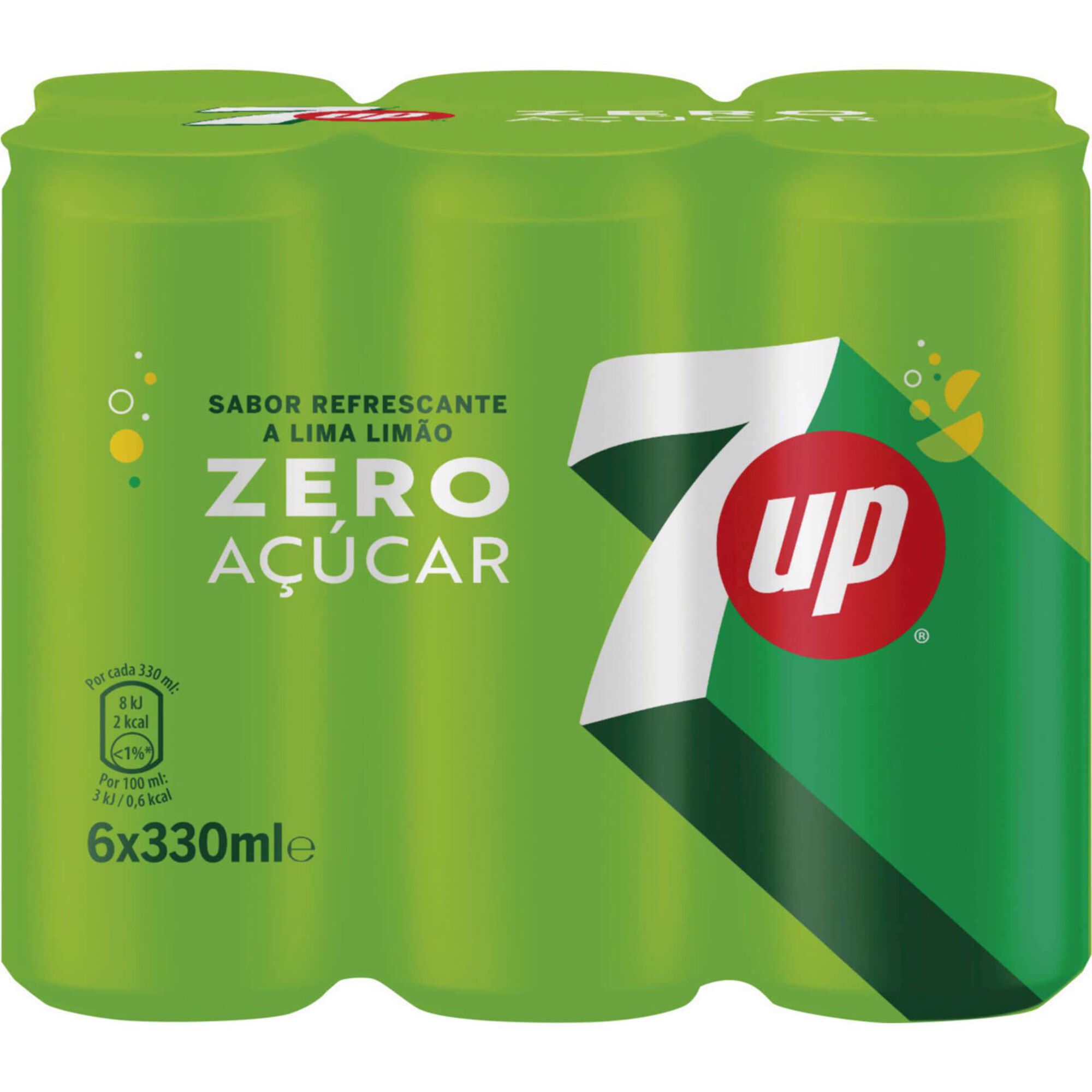 Refrigerante em Lata com G&aacute;s Lima Lim&atilde;o Zero 7Up