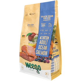 Ra&ccedil;&atilde;o para C&atilde;o Adulto Salm&atilde;o Grain Free Weego
