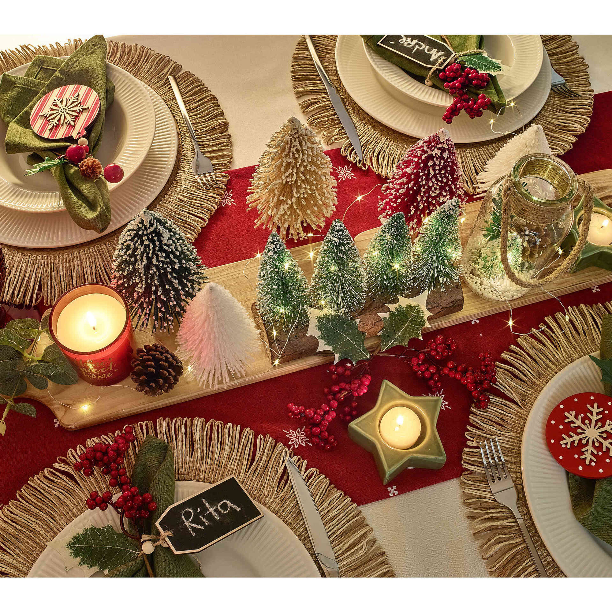 Árvore Natal Decorativa Vermelha