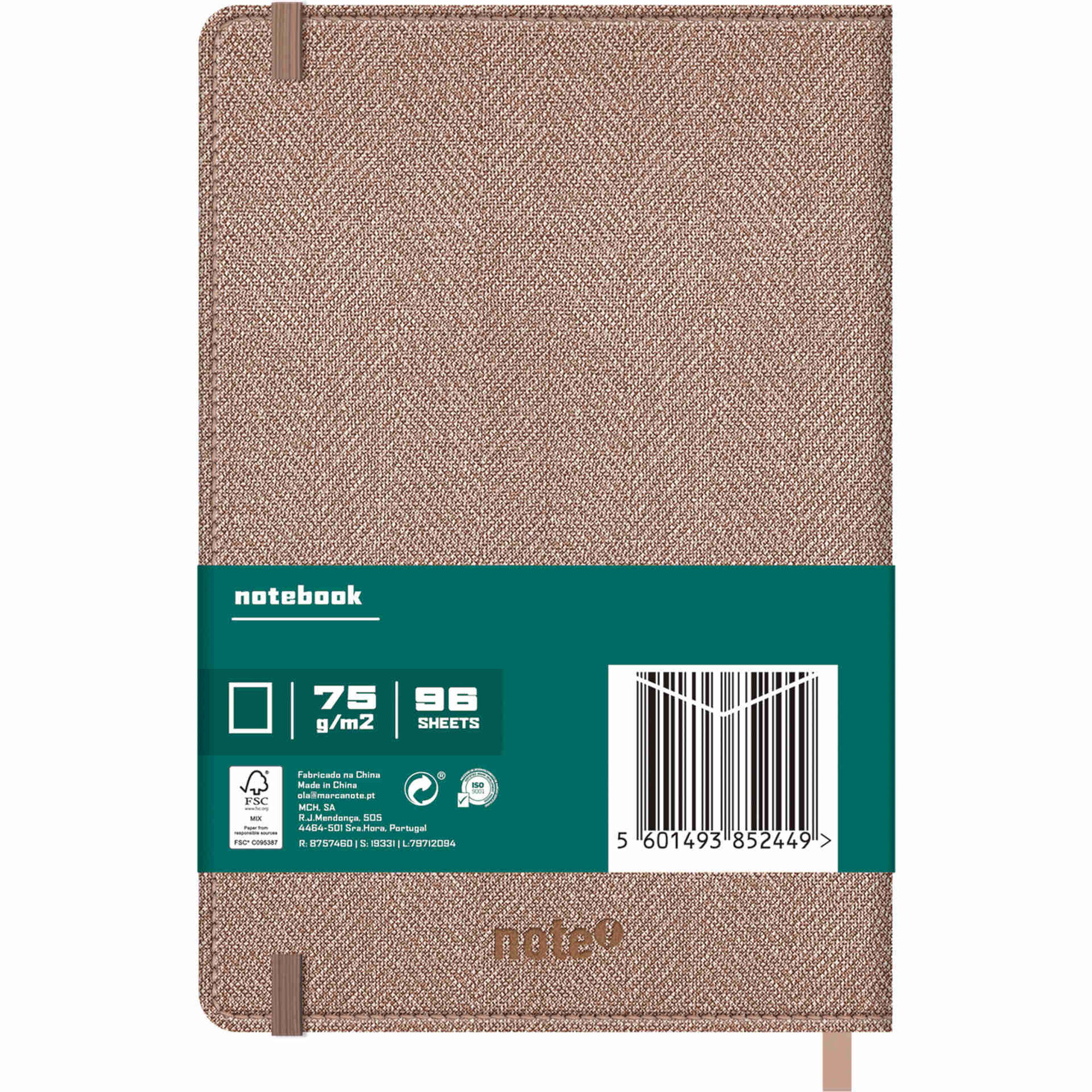 Caderno Agrafado com El&aacute;stico A5 Classic Liso (v&aacute;rias cores) Note!
