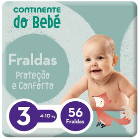 Fraldas Proteção e Conforto 4-10kg T3