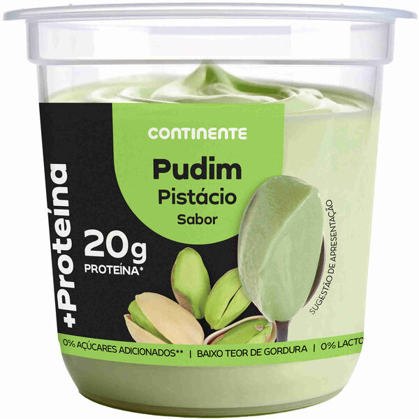 Pudim +Proteína Pistácio Continente