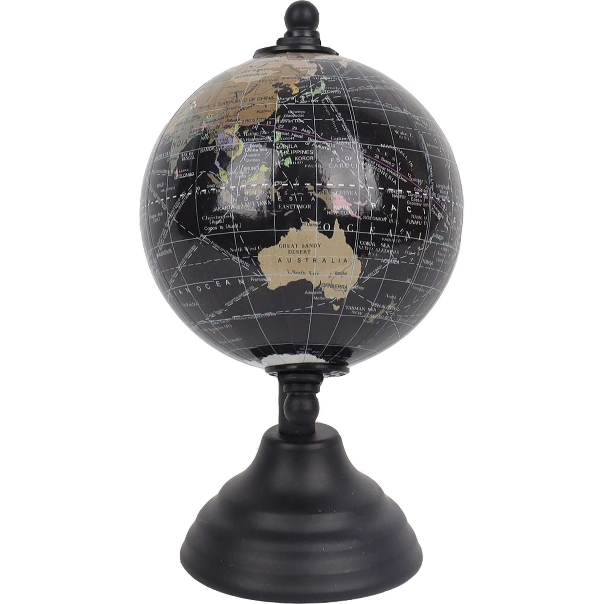 Globo 14,5cm Preto Kasa