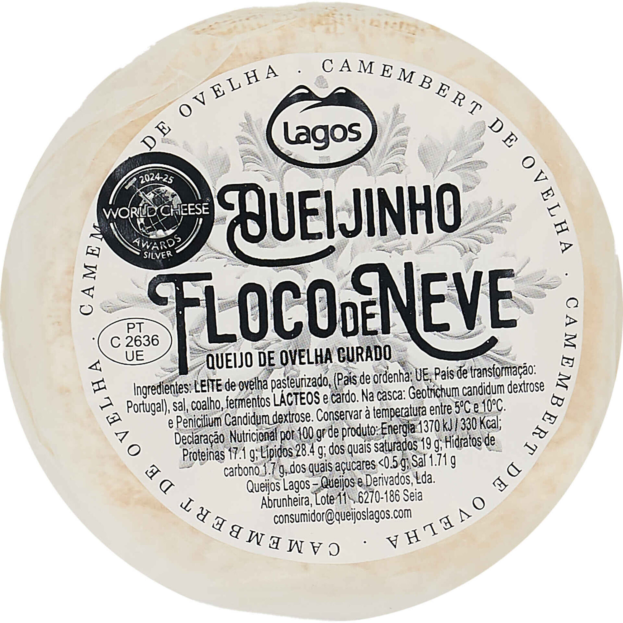 Queijo de Ovelha Camembert Curado Queijo de Ovelha Camembert Curado