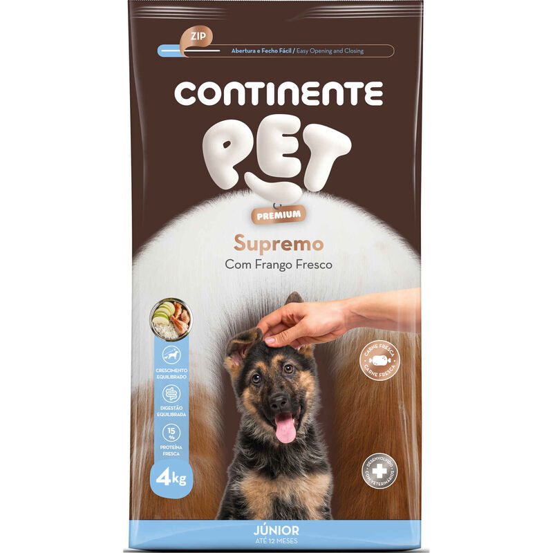 Ração para Cão Júnior Frango Continente Pet Premium