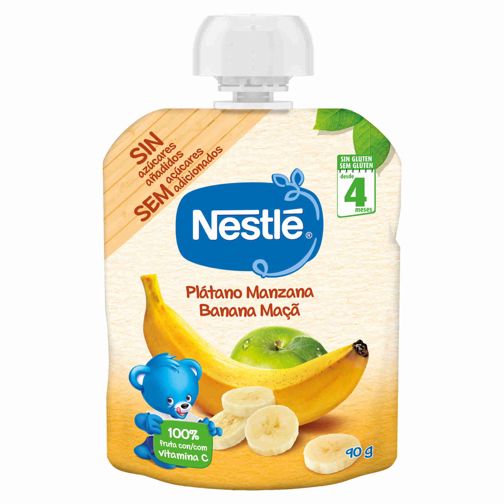 Saqueta de Fruta Banana e Maçã +4M