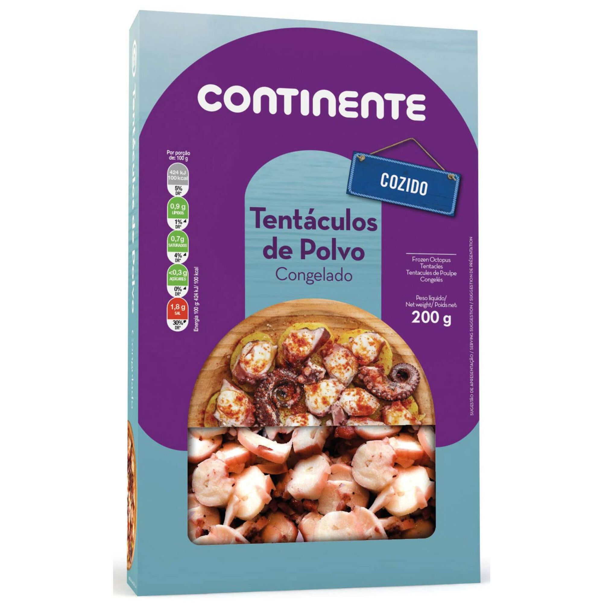 Tentáculo de Polvo Cozidos Cortados e Congelados Tentáculo de Polvo Cozidos Cortados e Congelados