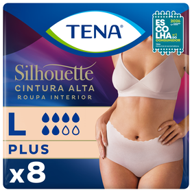 Cuecas Incontin&ecirc;ncia Silhouette L Creme Tena