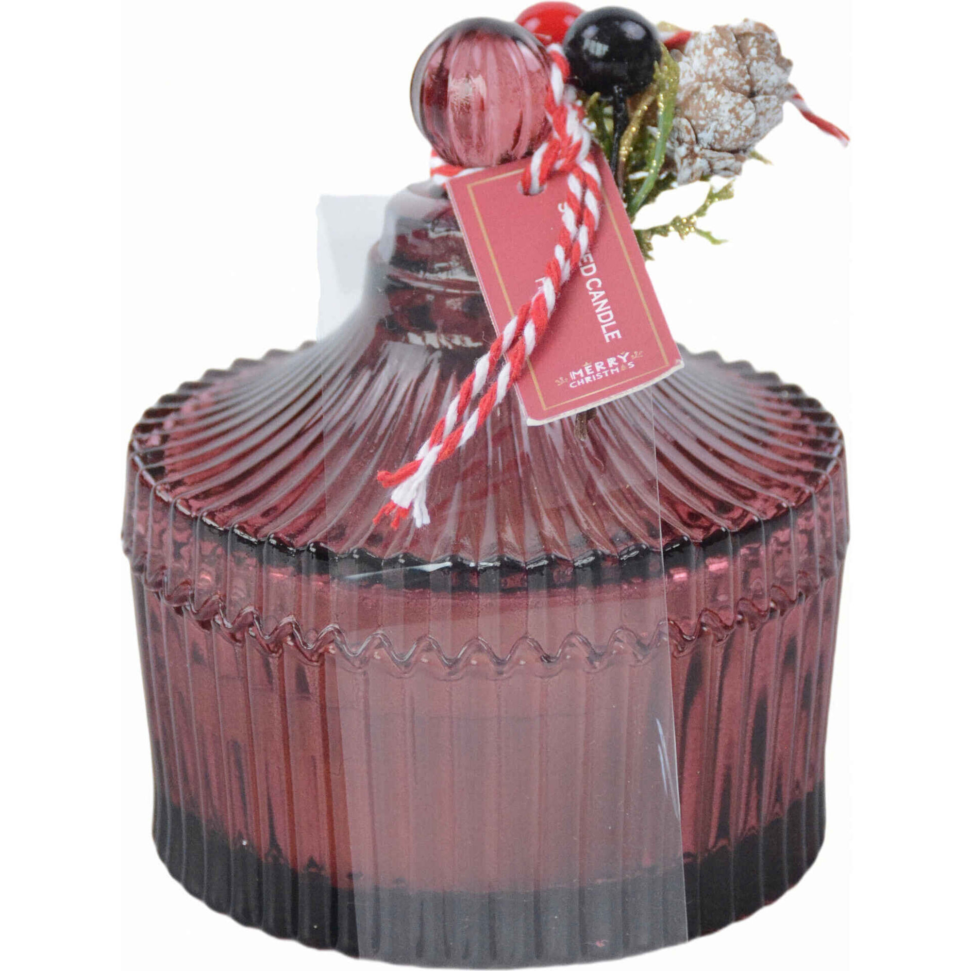 Vela com Tampa Vermelha 100g Azevinho