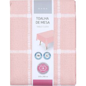 Toalha Mesa PVC Peva 150x150cm Rosa